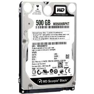 Western Digital HD WD Scorpio Black 500GB intern Festplatte (6,4cm (2 