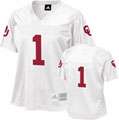Oklahoma Sooners Womens adidas #1 White Fashion Football Jersey