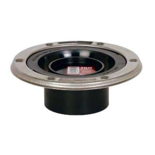 Sioux Chief TKO 4 in. ABS Adjustable Metal Ring Hub Closet Flange 886 