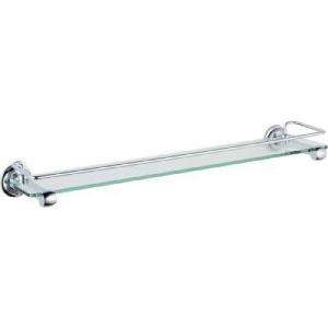   24 In. Wall Mount Glass Bath Shelf in Chrome 79010 at The Home Depot