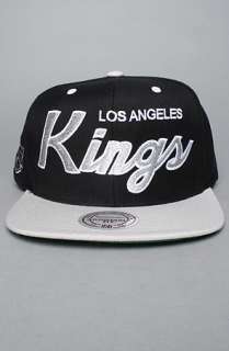 Mitchell & Ness The Los Angeles Kings Script 2Tone Snapback Cap in 