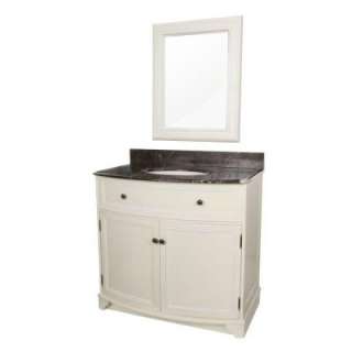 Foremost Arcadia 37 1/4 In. Vanity in Frost White With Marble Top in 
