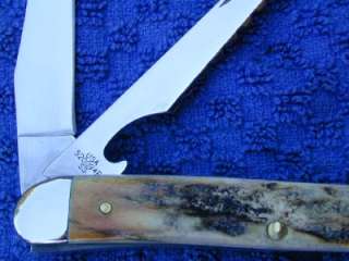 xx Genuine Burnt Stag Medium Texas Toothpick Fishing Knife And Fishing 