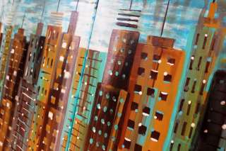   Abstract Painting Modern URBAN City Acrylic Fine Art by Maria Farias