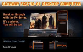 Gateway FX6710 01 Desktop Computer   Intel Core 2 Quad Q9400 2.66GHz 