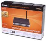 Link DPR 1260 Wireless G Print Server   108Mbps, 802.11g, 4 Port USB 