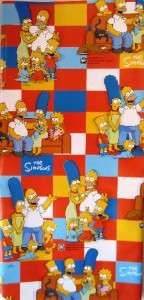THE SIMPSONS GIFT WRAP wrapping paper HOMER BART Lisa  