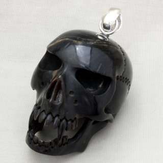 Vampir Skull Totenkopf Amulett Anhänger Horn PB217  