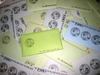 1980 Susan B. Anthony 3 Coin Commemorative Set US Lot $  
