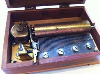   Switzerland Antique Vintage Music Box Song Mechanism Hand Wind Tool