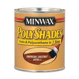 Minwax PolyShades 1 qt. American Chestnut Satin Stain and Polyurethane 