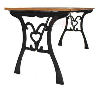 Gartentisch Tisch Gusseisen Garnitur Holz NEU ovp 41014  