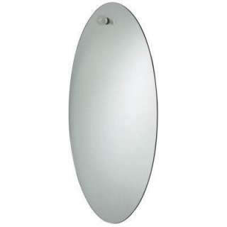 USE Nuovo Large Oval Mirror, Satin Nickel 1713.13 at The Home Depot 