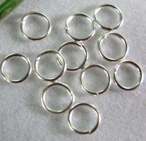 1500pcs Silver 6mm Tone Open Jumpring Finding For Jewelery Making 
