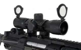   Red/Green Illuminated Rubber Coated Scope w/ FREE Heavy Duty Rings
