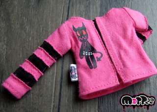 Blythe Momoko Outfit IXTEE Mottee Devil Patch Pink Long  