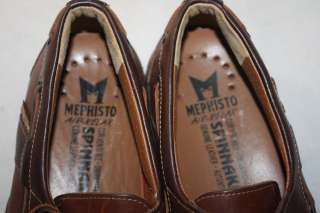 Mephisto FELIX Brown Mens Leather Loafers Spinnaker Shoes 9 D USED 
