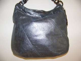 NWT Michael Kors Collette Gunmetal Large Shoulder Bag  