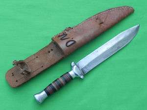 US WW2 Custom Hand Made THEATER Fighting Knife & Sheath  