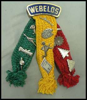 CUB SCOUT WEBELOS RIBBON WITH PINS  