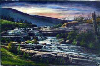 Listed American N U Comito Munson Falls Oregon Painting  