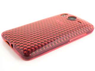 HTC Desire HD Case Silikon Hülle Cover Etui Pink Rosa  
