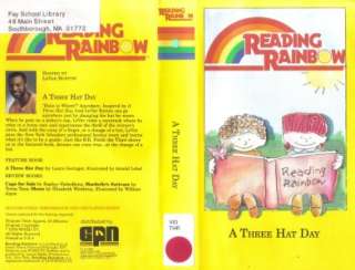 VHS READING RAINBOW A THREE HAT DAY#  