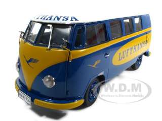  of 1957 volkswagen kombi lufthansa die cast model car by sunstar has