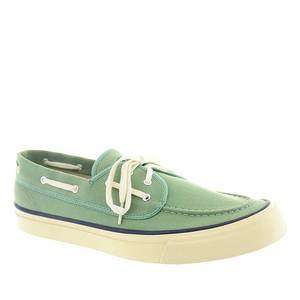 Sperry Mens Boat Shoes Top Sider Seamate 2 Eyes Green Canvas Free US 