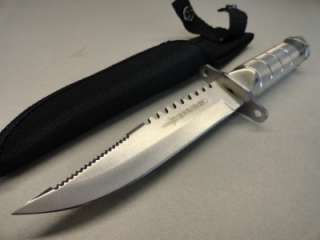 DEFENDER SURVIVAL KNIFE STAINLESS STEEL WITH SHEATH AND ACCESSORIES 