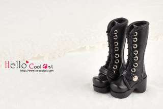 Cool Cat╭☆ Blythe / Pullip Thick Bottom Shoes【CS7 1】# Black 