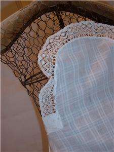CHIC VNTG HOME MADE PETITE LADIES/CHILD APRON SHEER & LACY MAID STYLE 