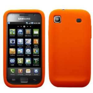 Orange Silikon Hülle Schutzhülle Tasche Case für Samsung Galaxy S 
