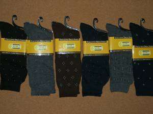 Fathers Day Gift 6 Pair Mens Dress Argyle Socks Size 10 13 