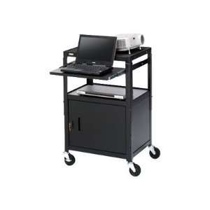  NEW Bretford Basics Adjustable Projector Cart with Cabinet 