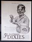1926 DIXIE Cup magazine Ad Ice Cream Paper Cups treats 