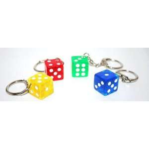  Classic Gambling Dice Keychain Key Chain: Office Products