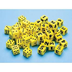  Didax Foam Number Dice   Set of 6: Office Products