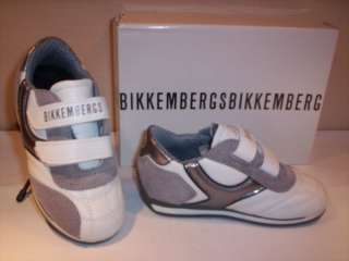 Scarpe sportive sneakers shoes Bikkembergs neonato bimbo pelle bianche 