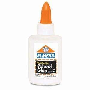  ELMERS Washable School Glue, 1.25oz, Liquid (Case of 48 