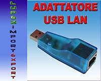 ADATTATORE USB LAN SCHEDA RETE PC 10/100 MBPS LUPEX  