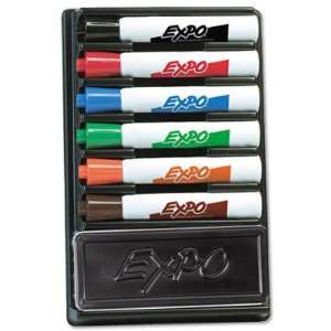  EXPO Six Marker Organizer   Chisel Tip, Assorted, 6 per 