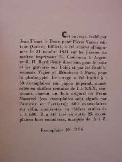   Frans Masereel Luc Durtain Signed lettre manuscrite JL