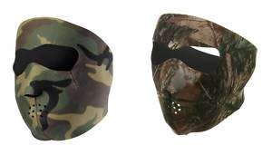   2 CAGOULE MASQUE Neoprene CAMOUFLAGE Airsoft Paintball