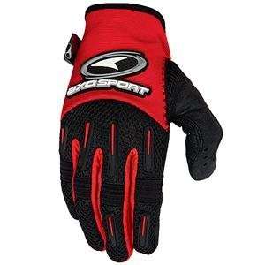  AXO Kicker Gloves   Large (10)/Red Automotive