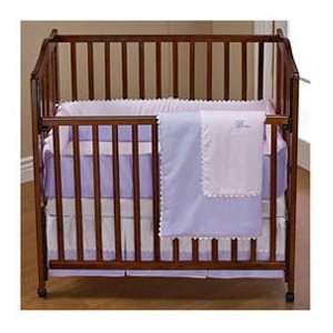  Light Blue Ric Rac Portable Crib Bedding: Baby
