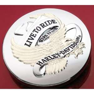  Harley Davidson Live To Ride Fuel Cap Cover Medallion 