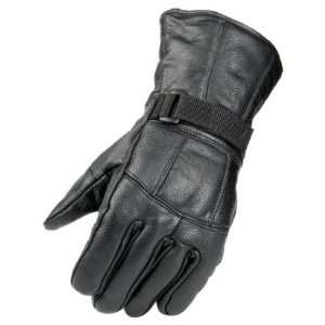    Raider Black Large Leather Motorcycle Riding Gloves Automotive