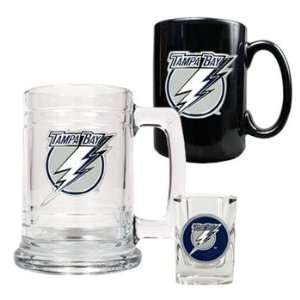  Tampa Bay Lightning NHL Beer Tankard & Shot Glass Sports 