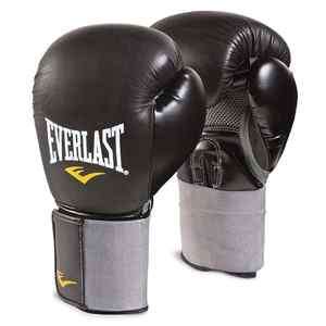 Boxing Gloves Everlast Prostyle Leather Training Home Gym Novice EVTG1 
